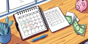 Create a financial calendar for recurring expenses