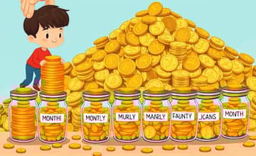 Break big goals into monthly savings targets