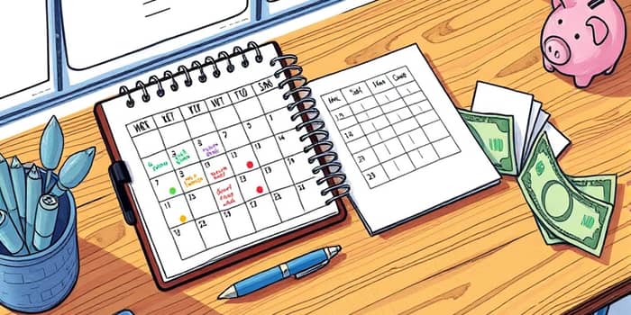 Create a financial calendar for recurring expenses