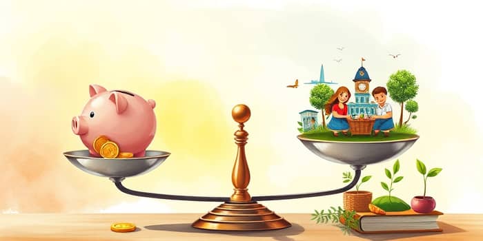 Balance saving and living well with clear priorities